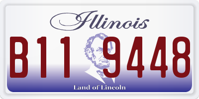 IL license plate B119448
