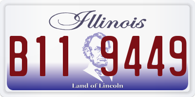 IL license plate B119449