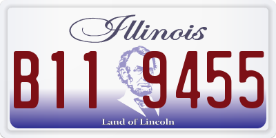 IL license plate B119455