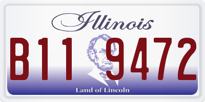 IL license plate B119472