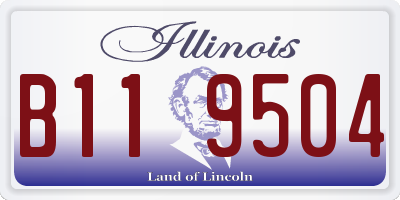 IL license plate B119504