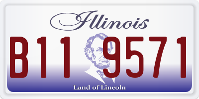 IL license plate B119571