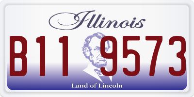 IL license plate B119573