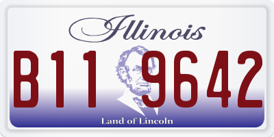 IL license plate B119642