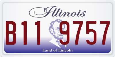 IL license plate B119757