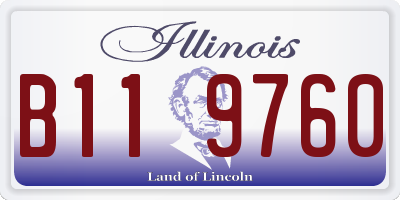 IL license plate B119760