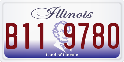 IL license plate B119780