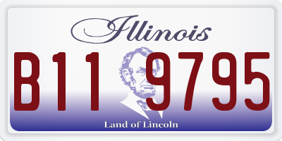 IL license plate B119795