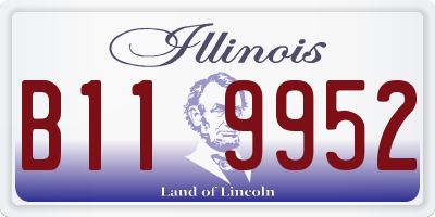 IL license plate B119952