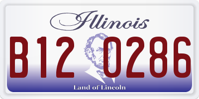 IL license plate B120286