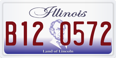IL license plate B120572