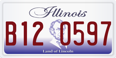 IL license plate B120597