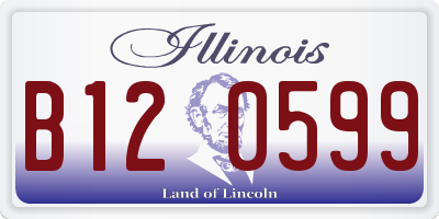 IL license plate B120599
