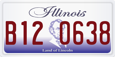 IL license plate B120638