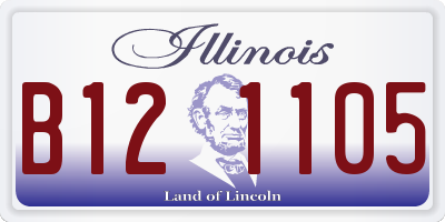 IL license plate B121105