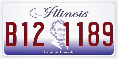 IL license plate B121189