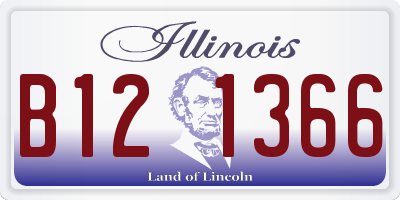 IL license plate B121366