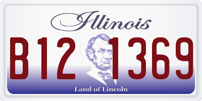 IL license plate B121369