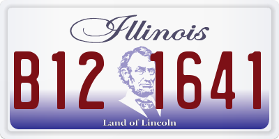 IL license plate B121641