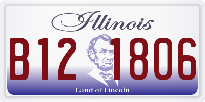 IL license plate B121806