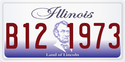 IL license plate B121973