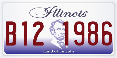 IL license plate B121986