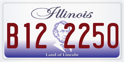 IL license plate B122250
