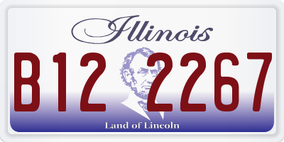 IL license plate B122267