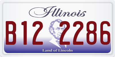 IL license plate B122286