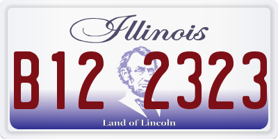 IL license plate B122323