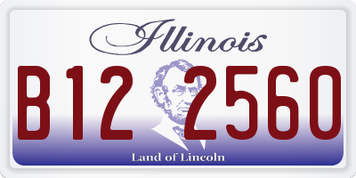 IL license plate B122560