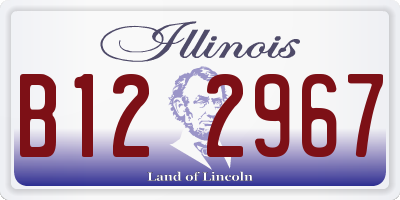 IL license plate B122967