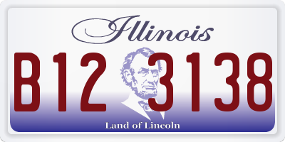 IL license plate B123138