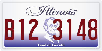 IL license plate B123148