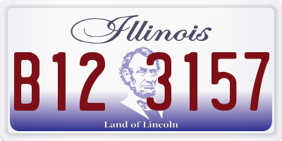 IL license plate B123157