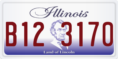 IL license plate B123170