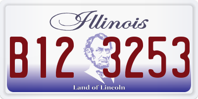 IL license plate B123253