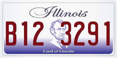 IL license plate B123291