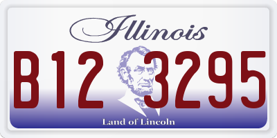 IL license plate B123295