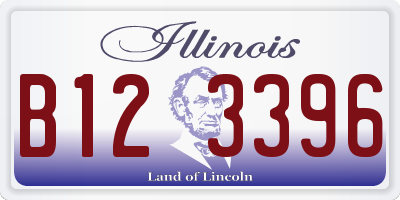 IL license plate B123396