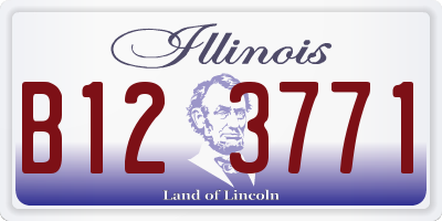 IL license plate B123771