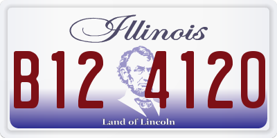 IL license plate B124120