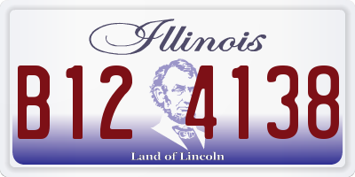 IL license plate B124138