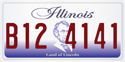 IL license plate B124141