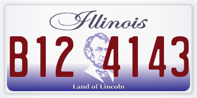 IL license plate B124143