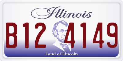 IL license plate B124149