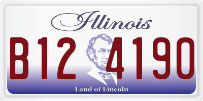 IL license plate B124190