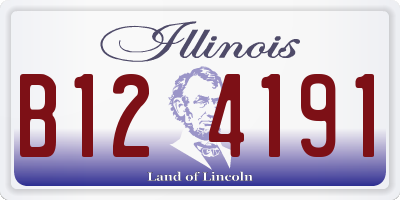 IL license plate B124191