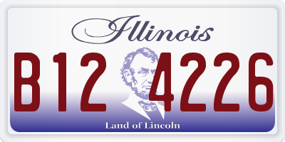 IL license plate B124226