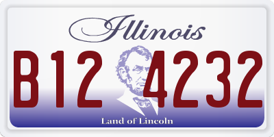 IL license plate B124232